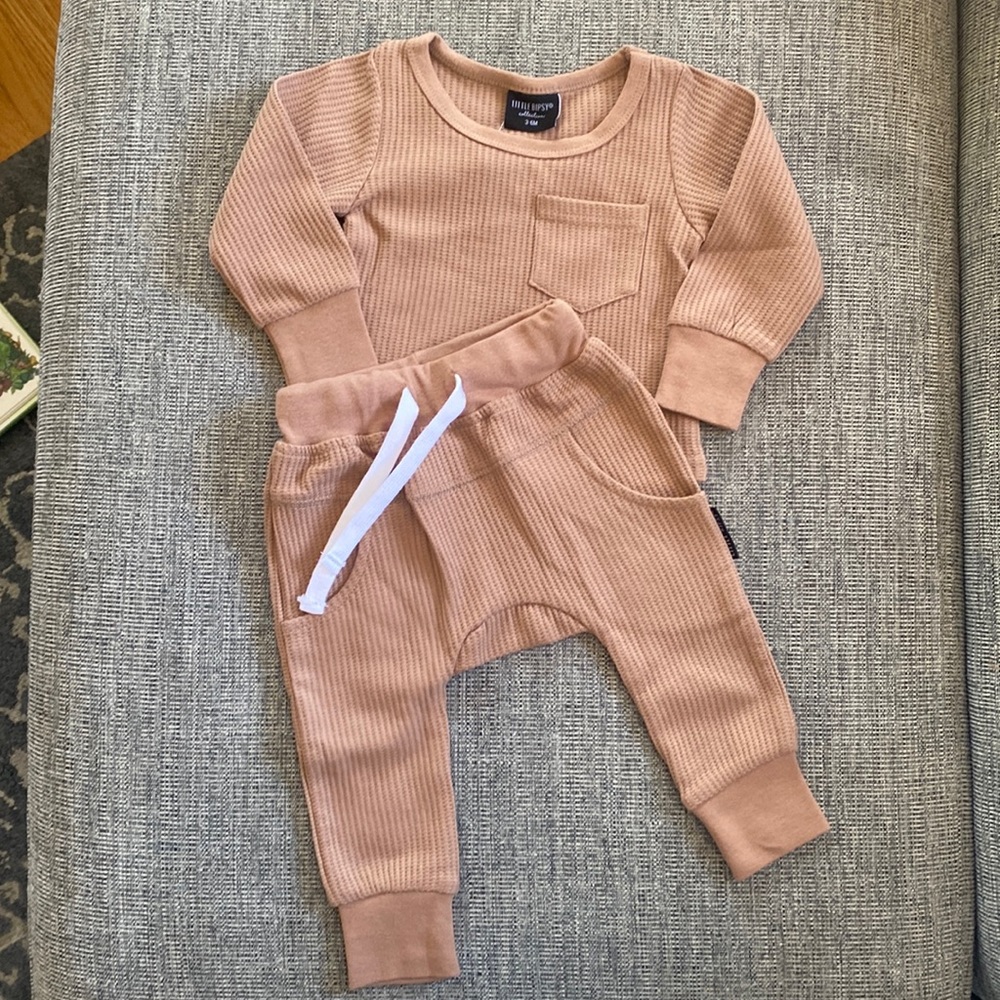 Little Bipsy Waffle Top and Joggers